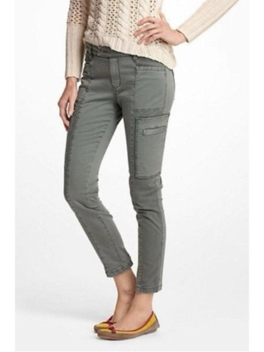 Daughters of the Liberation Low-Rise Skinny. Cargo Moto Pants